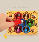Montessori Educational Industrious Little Bees Kids Wooden Toys for Children Interactive Beehive Game Board Funny Toy Gift - Image 7