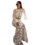 Summer New Womens Lace Pullover Long-Sleeve Set - Image 5