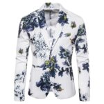 Men's Business Slim-Fit Fashionable Printed Lapel Suit Jacket - Image 3