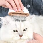 Cat Brush Dog Grooming Supplies Pet Grooming Comb Steel Cat Comb Pet Grooming Brush Cat Stripping Tool Cat Comb Gloves Dog Comb For Matted Hair Alloy Cat Hair Brush - Image 5