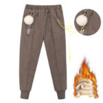 Larger Children's Cotton Woolen Cloth Trousers - Image 8