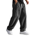 European And American Style Pocketed Straight-Leg Loose Lace-Up Sporty Casual Pants For SpringSummer - Image 5