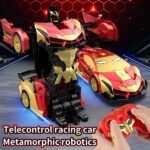 Transforming Remote Control Car Robot, R&C Car Toy, One-Button Deformation, Children's Day Gifts, 1-18 Scale 360' Rotating Drifting, Toys Suitable For Kids Over 3 Years Old, Educational Toy, Birthday - Image 5
