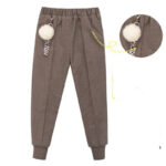 Larger Children's Cotton Woolen Cloth Trousers - Image 4