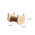 Pet Cat Climbing Frame Wall Type Solid Wood Wall Hanging Platform Ladder Pets Accessories - Image 5