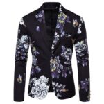 Men's Business Slim-Fit Fashionable Printed Lapel Suit Jacket - Image 6