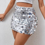 Womens Sequined Stage Bodycon Skirt - Image 6