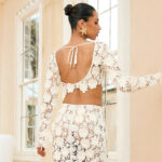 Summer New Womens Lace Pullover Long-Sleeve Set - Image 4