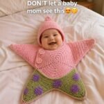 Crocheted Star-shaped Bodysuit Starfish Baby Sleeping Bag Newborn Baby Boy Girl Kids Cartoon Hooded Romper Jumpsuit Bodysuit Clothes Outfits Long Sleeve Playsuit Toddler One Piece Outfit - Image 7