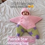 Crocheted Star-shaped Bodysuit Starfish Baby Sleeping Bag Newborn Baby Boy Girl Kids Cartoon Hooded Romper Jumpsuit Bodysuit Clothes Outfits Long Sleeve Playsuit Toddler One Piece Outfit - Image 9